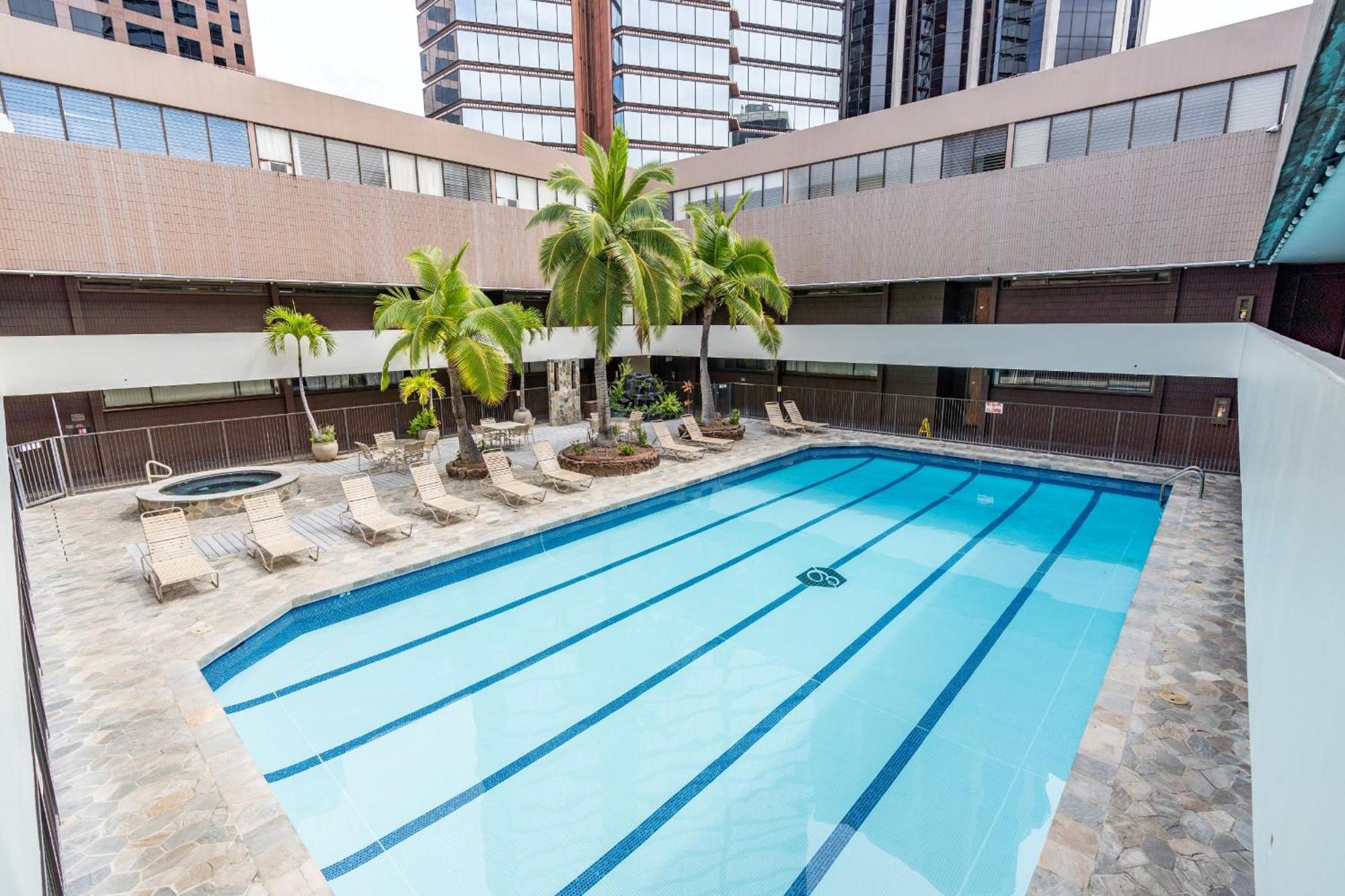 Downtown Honolulu Skyview - 1Bed&Den- Free Parking Apartment ภายนอก รูปภาพ